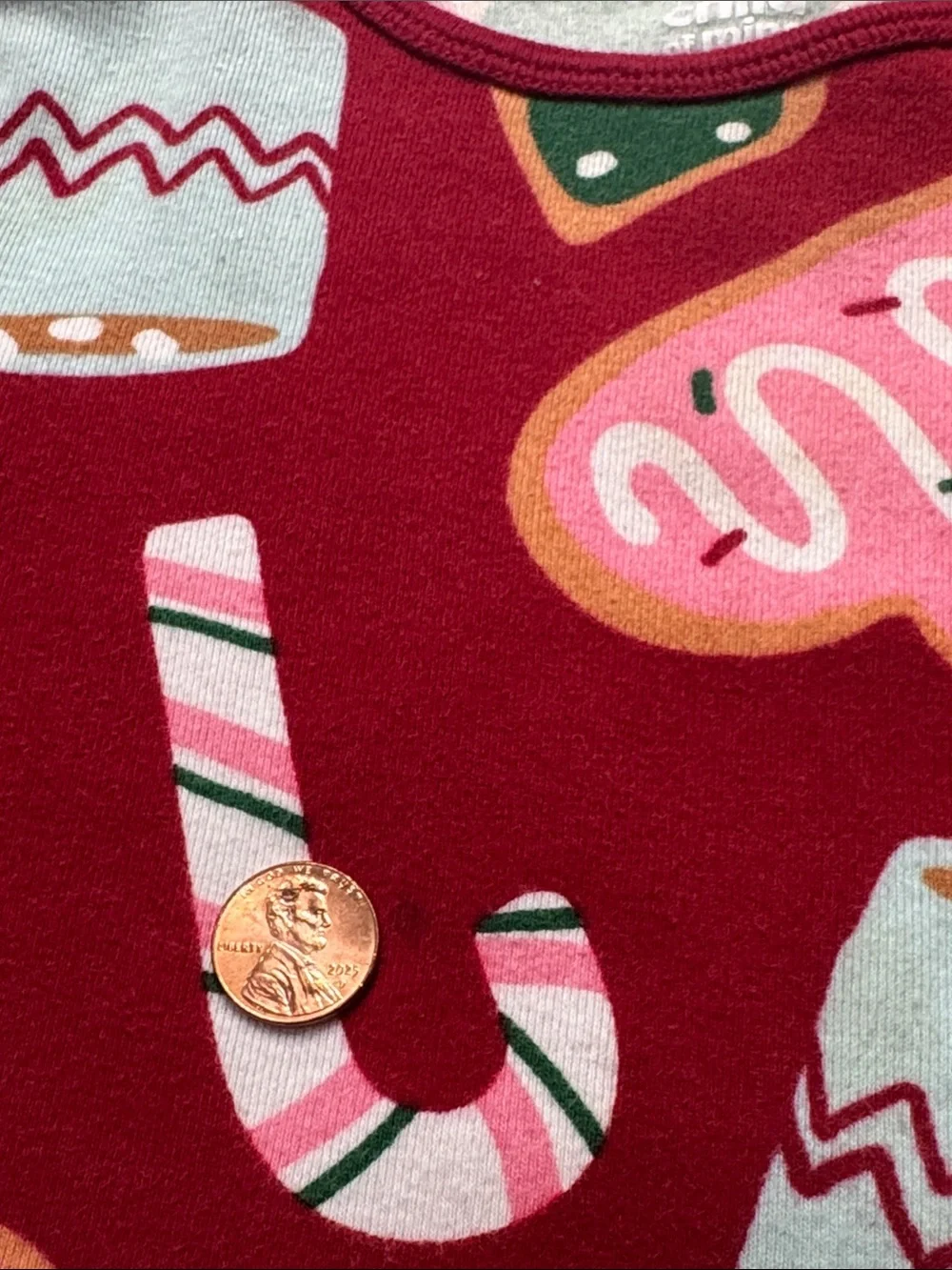 Child of Mine Toddler Girls Red Holiday Cookie & Cocoa Pajama Set
